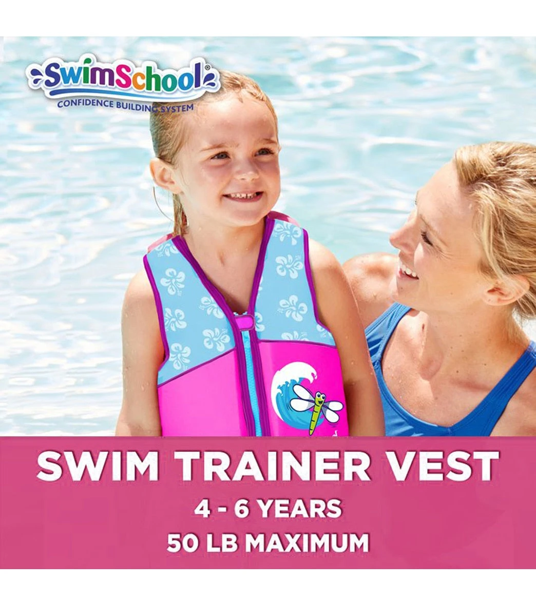 Kids' Printed Swim Vest With Safety Strap - Image 2