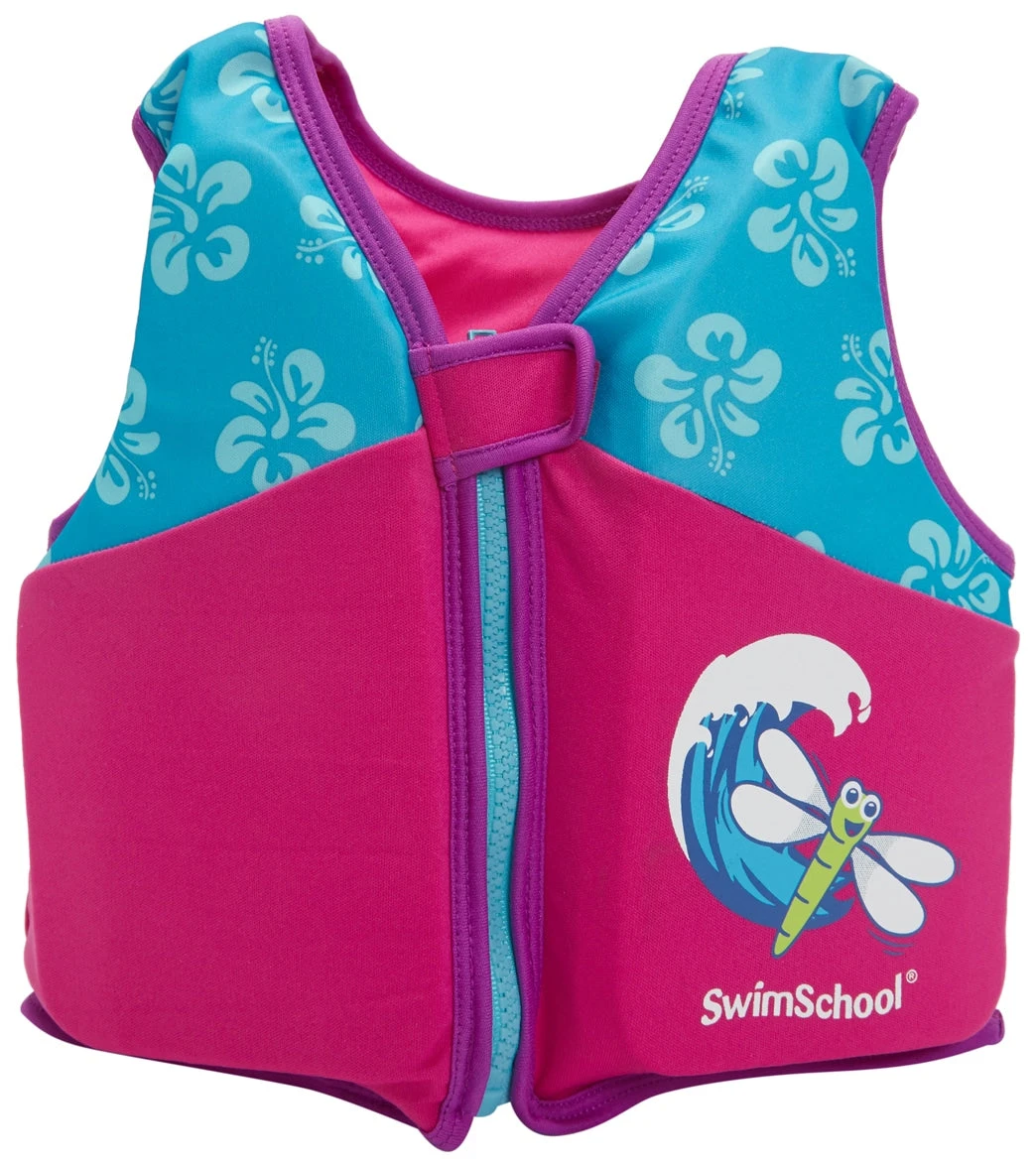Kids' Printed Swim Vest With Safety Strap - Image 3