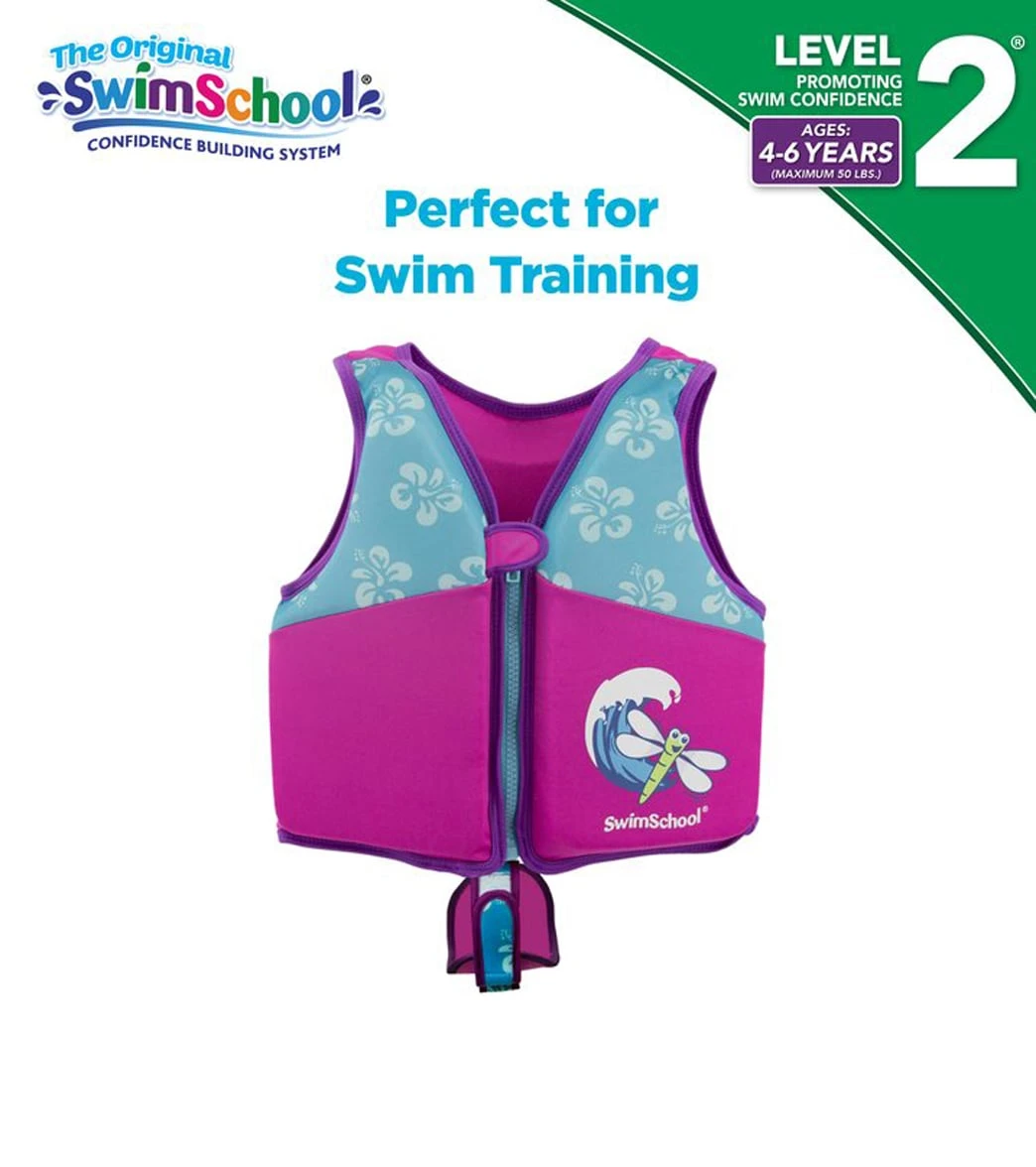 Kids' Printed Swim Vest With Safety Strap - Image 9