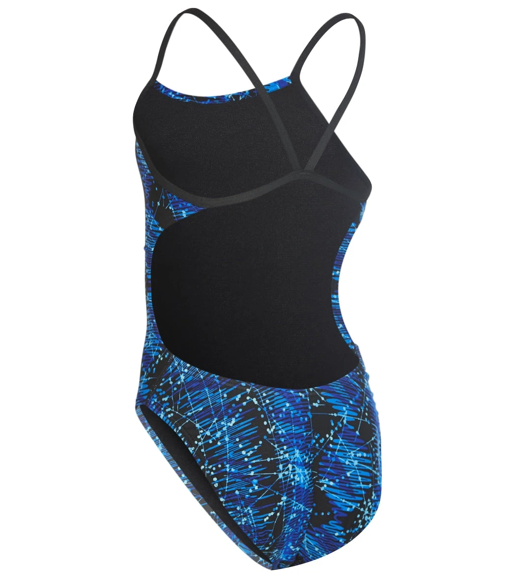Girls' Edge Swan Back One Piece Swimsuit - Image 2