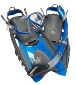 Cozumel Mask/ Island Dry Snorkel/ Hingeflex II Fins/Gear Bag Set