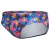 TURBO Men's Multi Color Palm Water Polo Brief