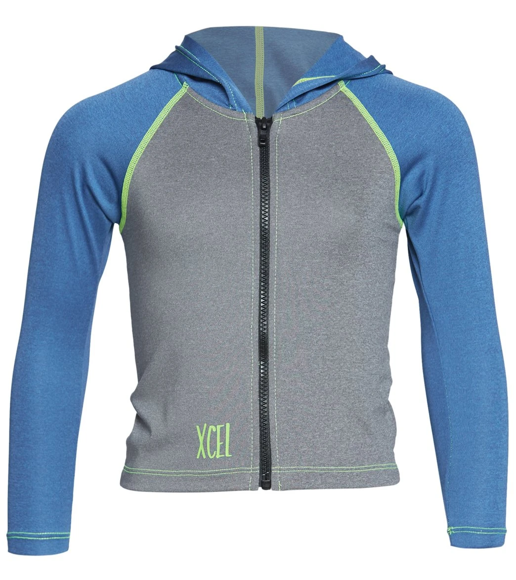 Xcel Premium Stretch Front Zip UV Protection Hoodie (Toddler, Little Kid)