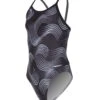 Polyester Cosmos Thin Strap One Piece Swimsuit Youth (22-28)