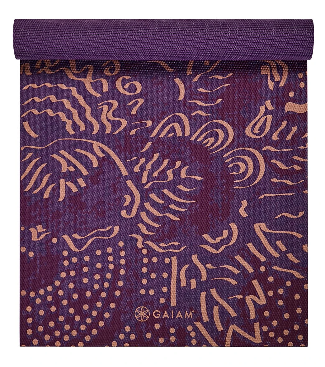 Gaiam Mulberry Cluster Classic Yoga Mat 68" 4mm - Image 3