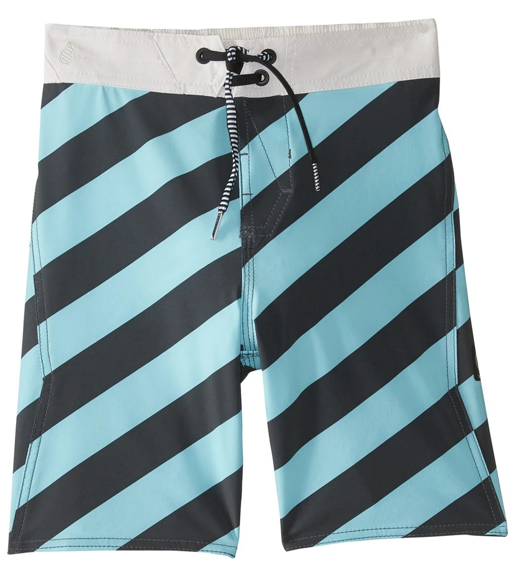 Volcom Boys' Stripey Elastic Boardshort (Toddler, Little Kid, Big Kid)