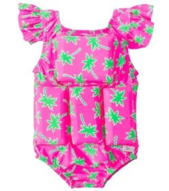 Girls' Palm Tree Floatation Swimsuit
