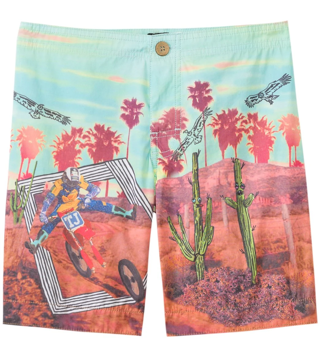 Boys' Cactus Head Rider Boardshort (Toddler, Little Kid)
