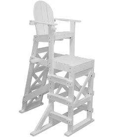 Tall Recycled Plastic Lifeguard Chair W/Side Step