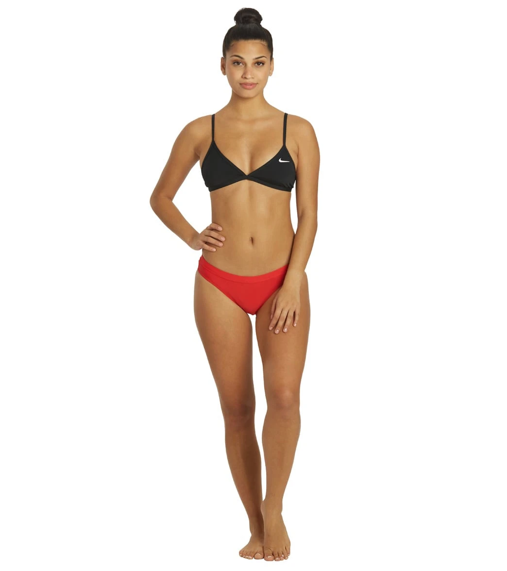 Nike Women's HydraStrong Solid Tie Back Bikini Top - Image 4