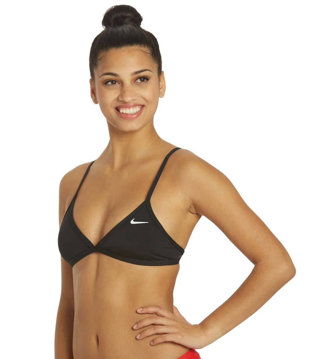 Nike Women's HydraStrong Solid Tie Back Bikini Top - Image 5