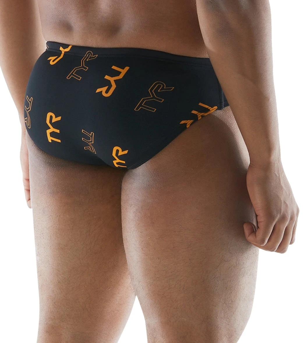 Men's Cascading TYR Print Racer Brief Swimsuit - Image 2