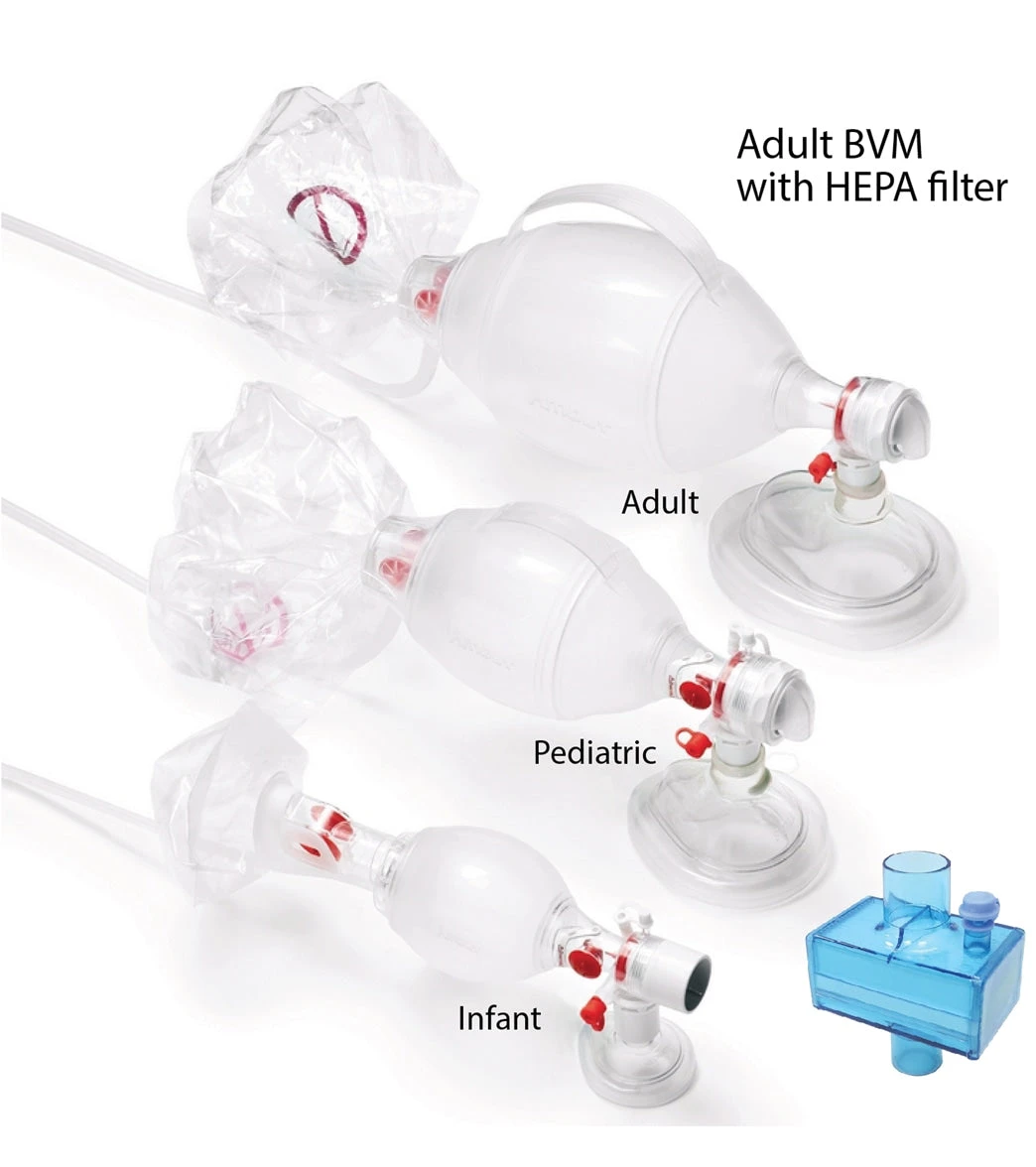 Lifeguard AMBU Adult Bag Valve Mask With HEPA Filter