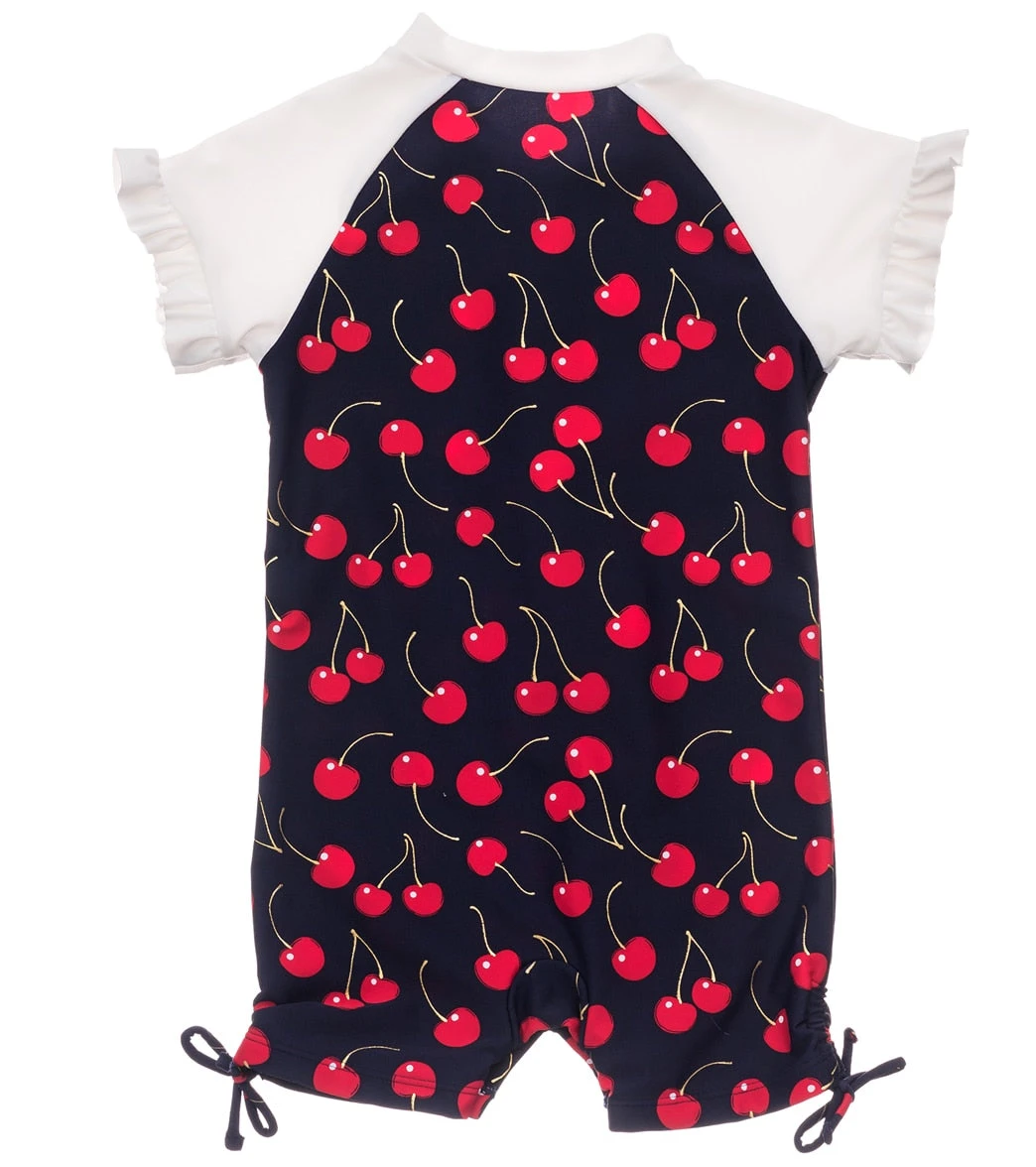 Girls' Ma Cheri Short Sleeve Ruffle Sunsuit (Baby, Toddler) - Image 2