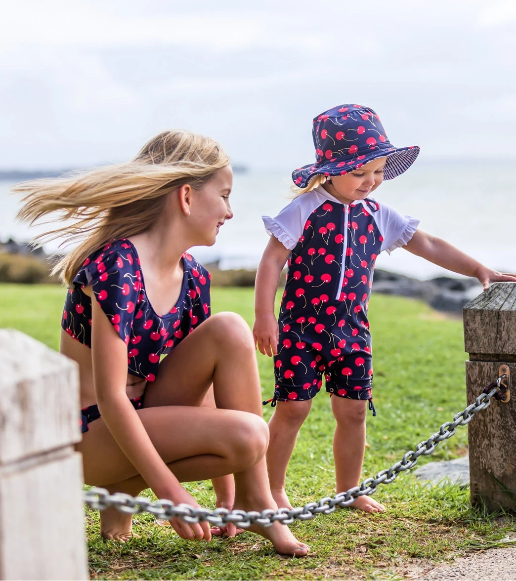 Girls' Ma Cheri Short Sleeve Ruffle Sunsuit (Baby, Toddler) - Image 4