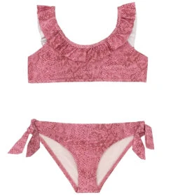 Splendid Girls' Charmer Ruffle Two Piece Bikini Set (Big Kid)