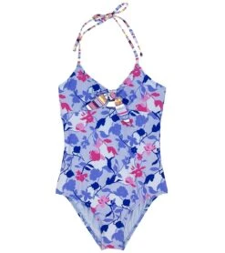 Splendid Girls' Floral Flurry One Piece Swimsuit (Big Kid)
