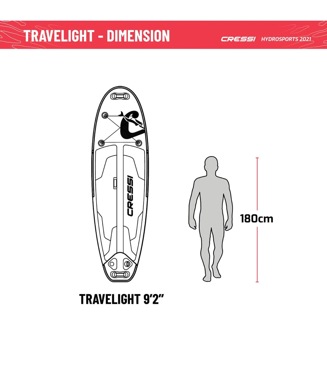 CRESSI Travelight Foldable 9β2ββ Inflatable SUP Set - Image 9