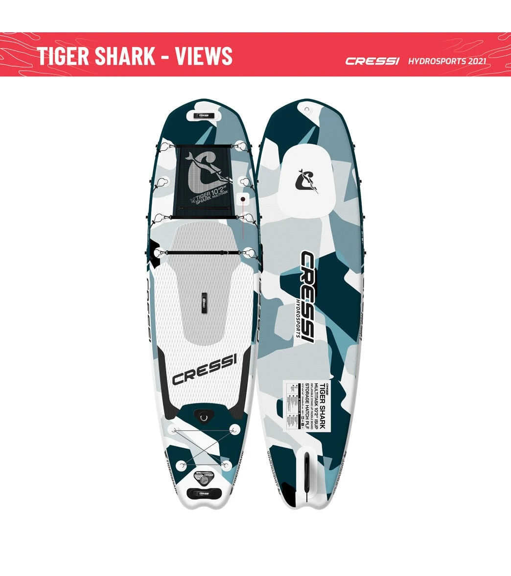 CRESSI Tiger Shark Multitask 10β2ββ Inflatable SUP Set - Image 12