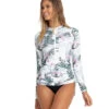 Women's Sofia Long Sleeve Gathered Rash Guard