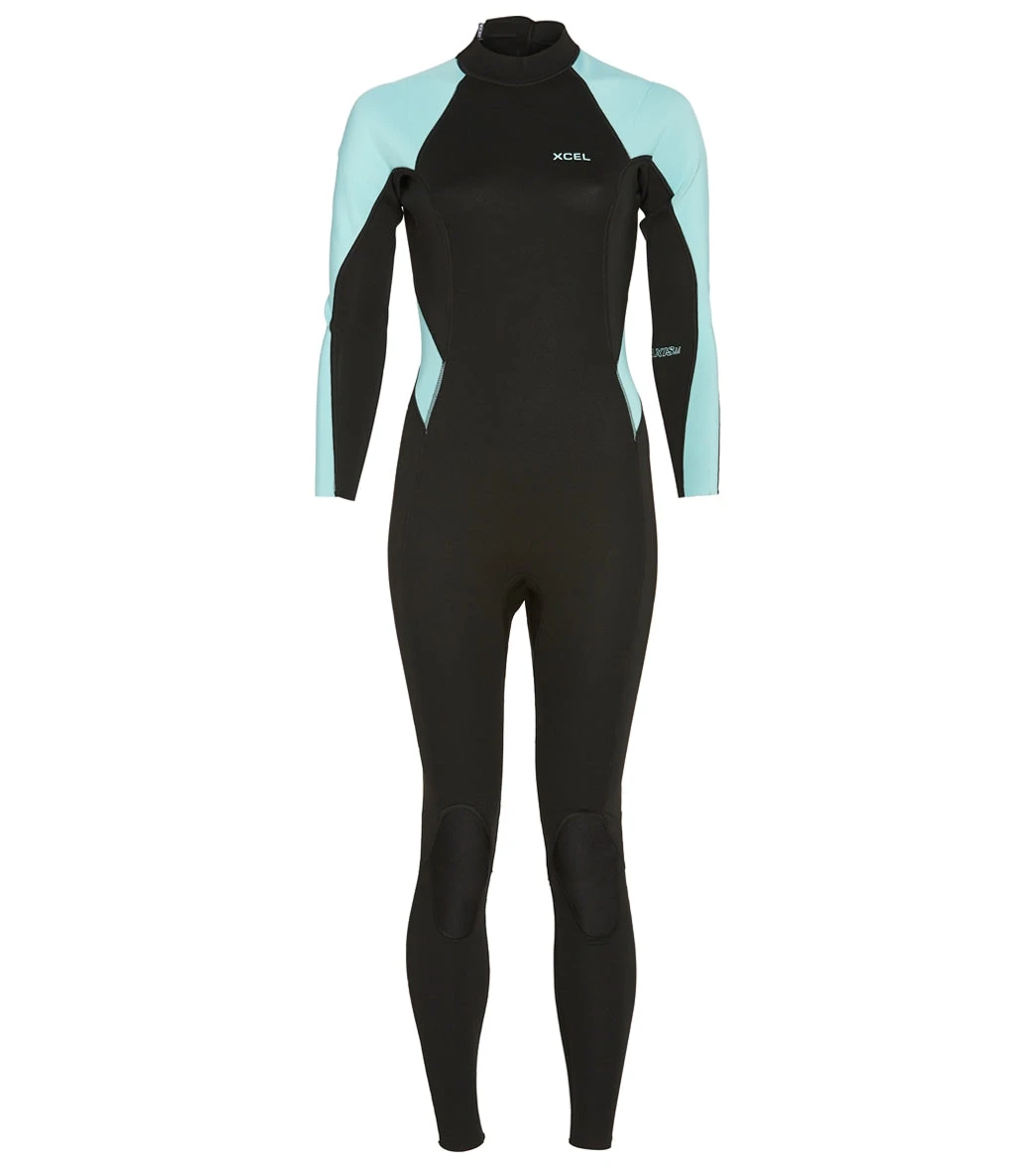 Xcel Women's 3/2mm Axis Flatlock Back Zip Fullsuit Wetsuit