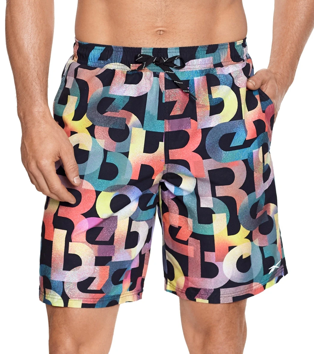 Reebok Men's On Da Block 9" Swim Trunks