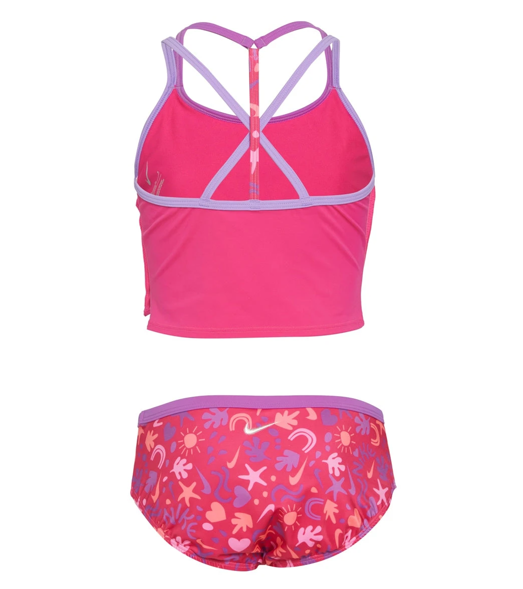 Nike Girls' Fun Forest T-Crossback Two Piece Midkini Set(Big Kid) - Image 2
