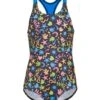 Nike Girls' Fun Forest Racerback One Piece Swimsuit (Little Kid)