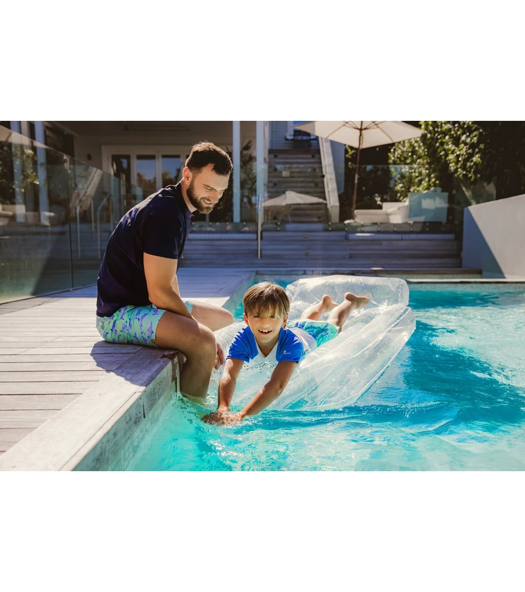 Men's Minty Shark Swim Trunks - Image 3