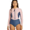 Level Six Women's 1.2mm Neoprene Mystique Front Zip Long Sleeve One Piece Swimsuit