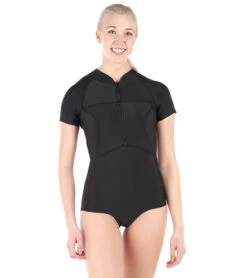 Level Six 1.2mm Neoprene Sally Short Sleeve One Piece Swimsuit