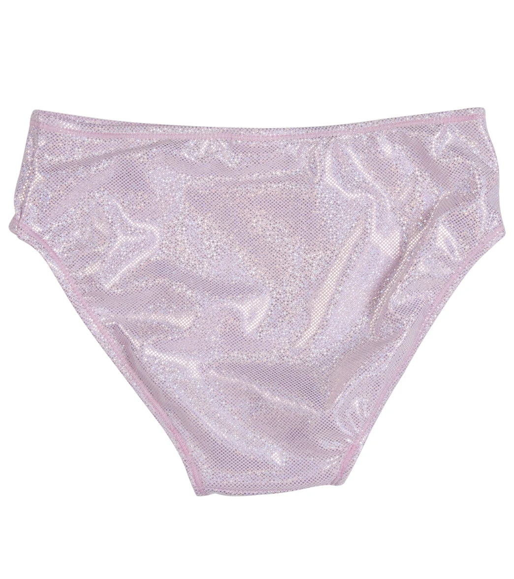 Girls' Sparkling Sunset Pink UPF 50+ Bikini Bottom (Baby, Toddler, Little Kid) - Image 2