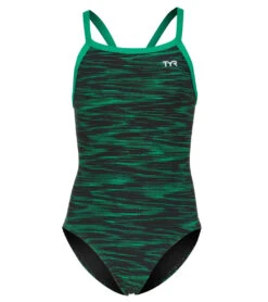 TYR Girls' Fizzy Diamondfit One Piece Swimsuit