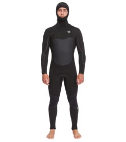 Billabong Men's 5/4mm Absolute Plus Chest Zip Hooded Fullsuit Wetsuit