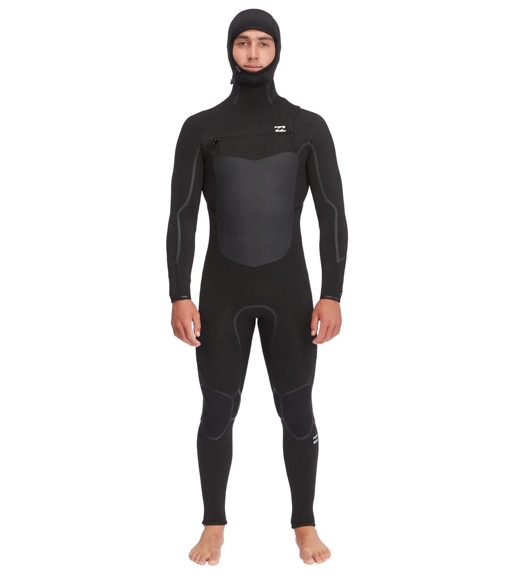 Billabong Men's 5/4mm Absolute Plus Chest Zip Hooded Fullsuit Wetsuit