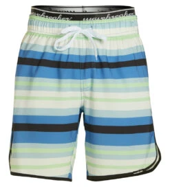 Men's Blue Stripe Swim Trunks
