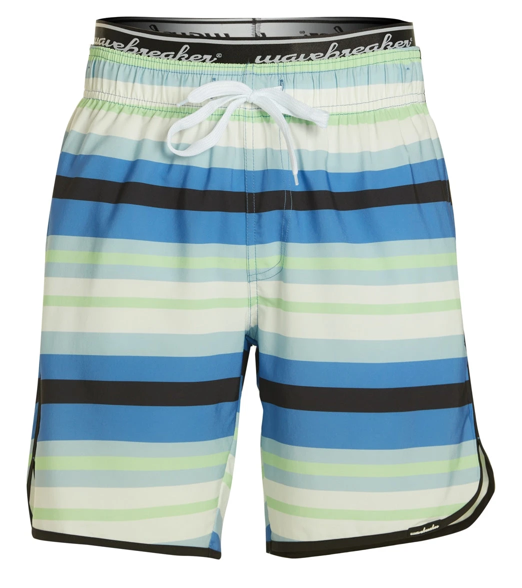 Men's Blue Stripe Swim Trunks