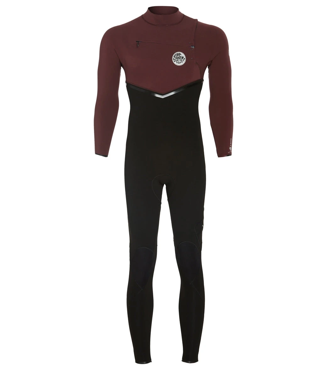 Rip Curl Men's 3/2mm E-Bomb Long Sleeve Chest Zip Fullsuit Wetsuit