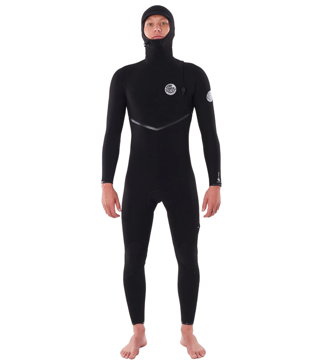 Rip Curl Men's 4/3mm E-Bomb Long Sleeve Zip Free Hooded Fullsuit Wetsuit