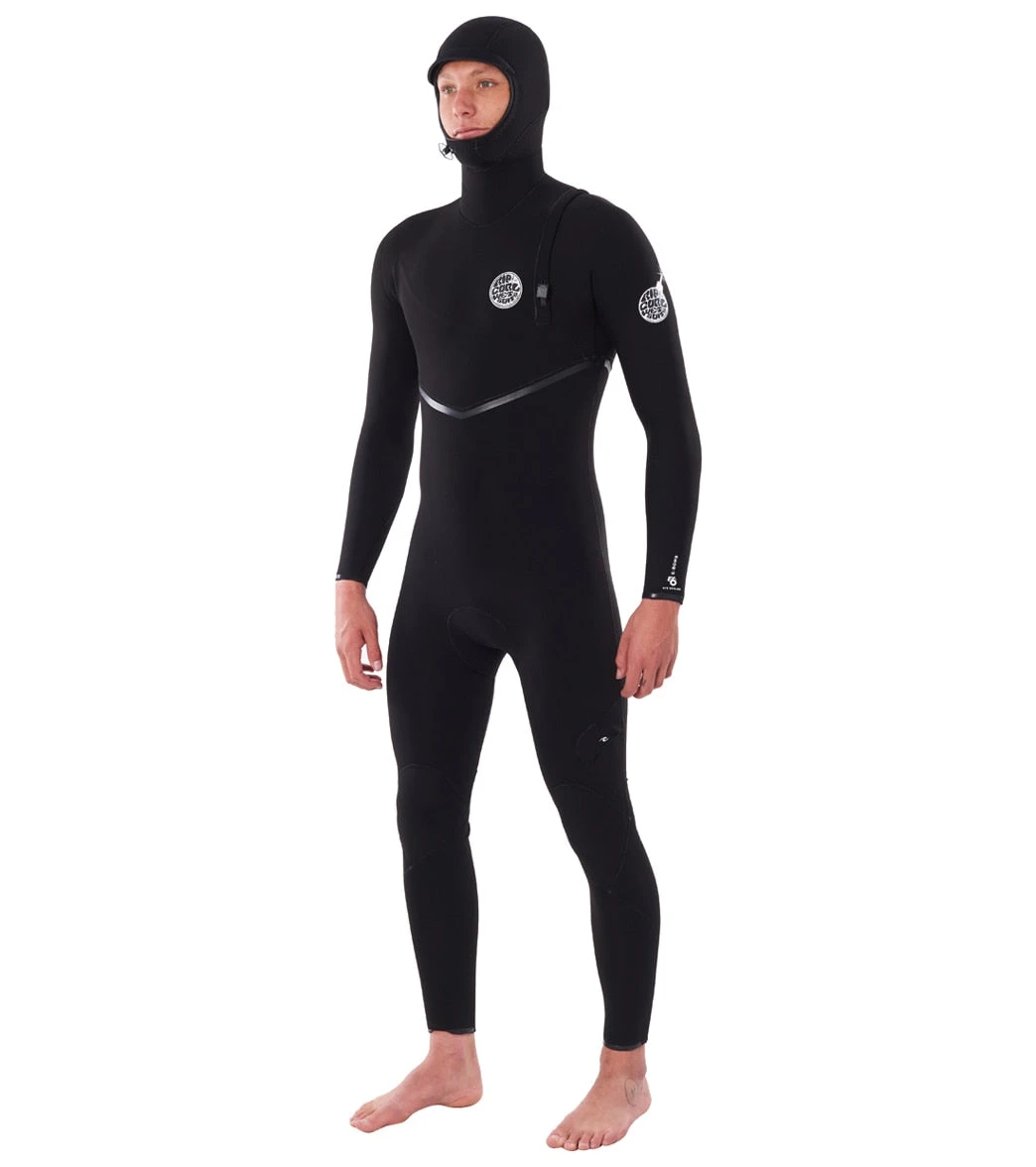 Rip Curl Men's 4/3mm E-Bomb Long Sleeve Zip Free Hooded Fullsuit Wetsuit - Image 2