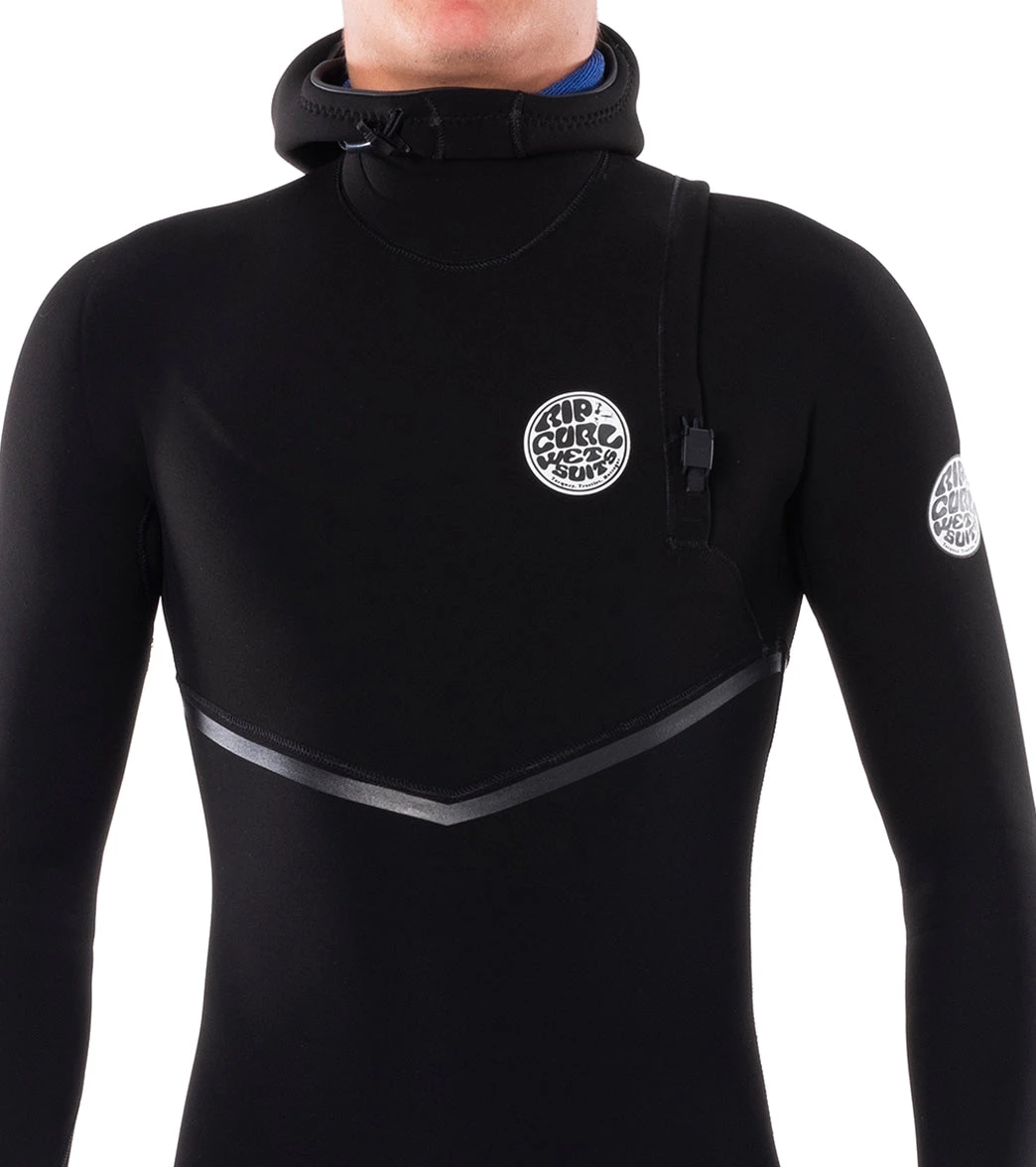 Rip Curl Men's 4/3mm E-Bomb Long Sleeve Zip Free Hooded Fullsuit Wetsuit - Image 5