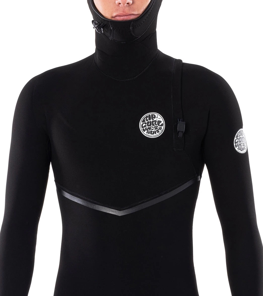 Rip Curl Men's 4/3mm E-Bomb Long Sleeve Zip Free Hooded Fullsuit Wetsuit - Image 6