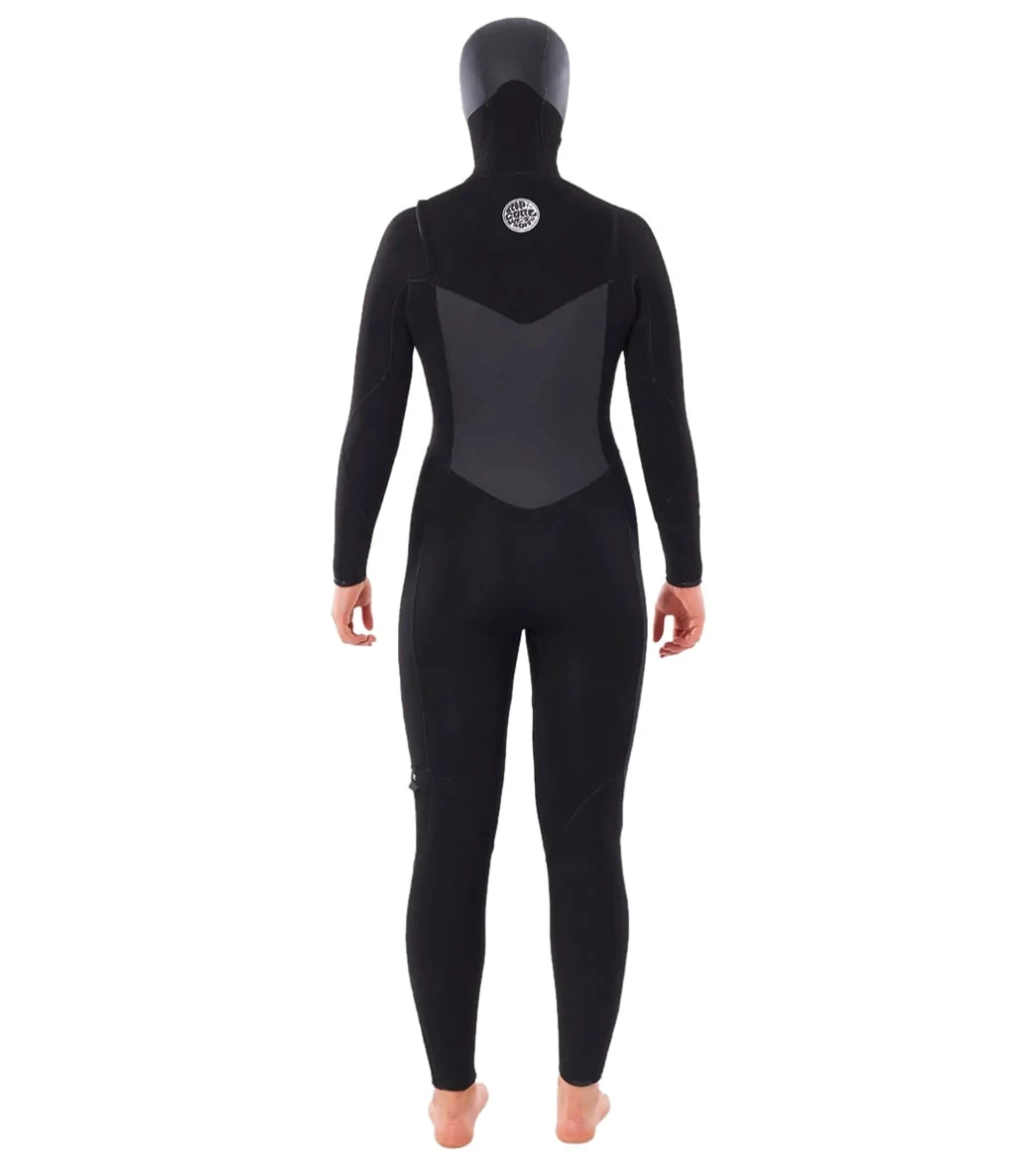 Rip Curl Women's 6/4 Flashbomb Long Sleeve Hooded Chest Zip Fullsuit Wetsuit - Image 3