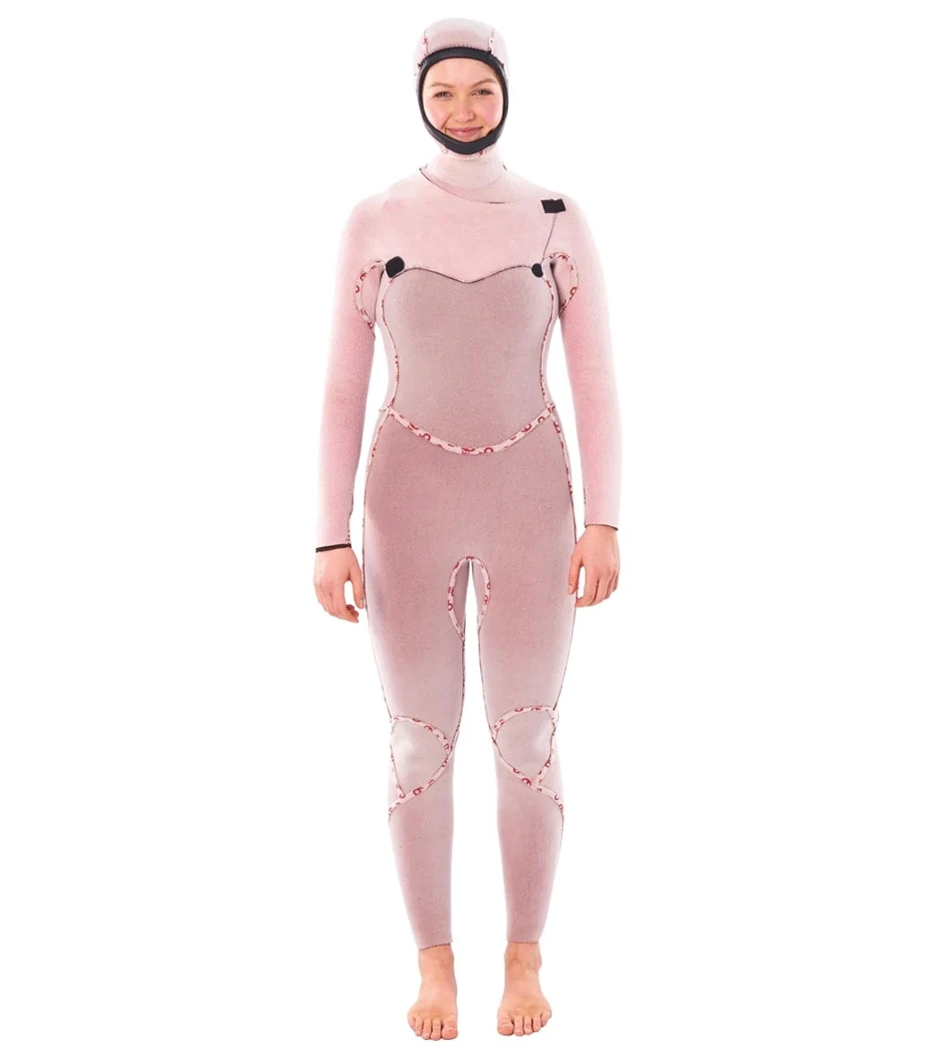 Rip Curl Women's 6/4 Flashbomb Long Sleeve Hooded Chest Zip Fullsuit Wetsuit - Image 4
