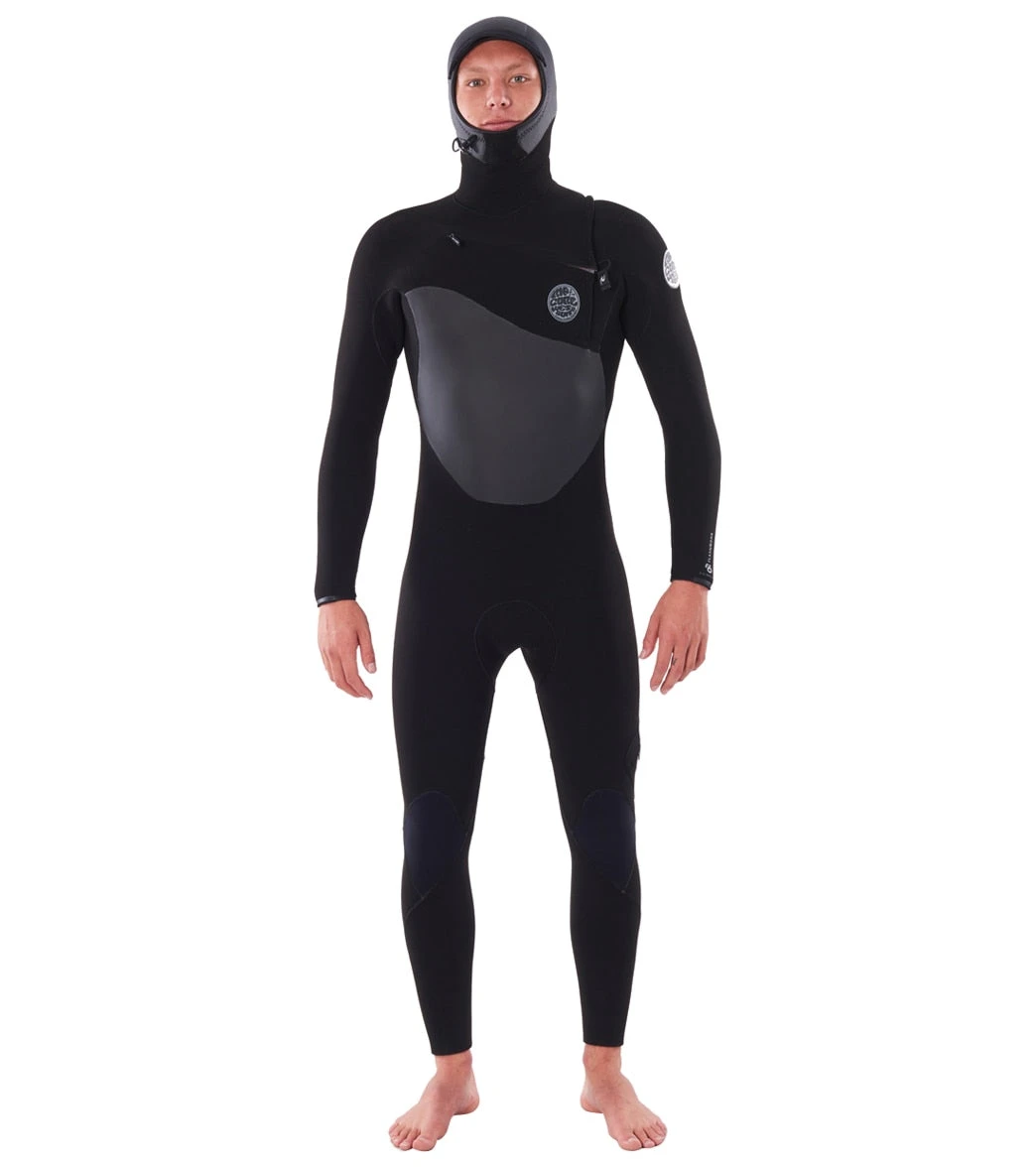 Rip Curl Men's 5/4mm Flasbomb Long Sleeve Hooded Chest Zip Fullsuit Wetsuit