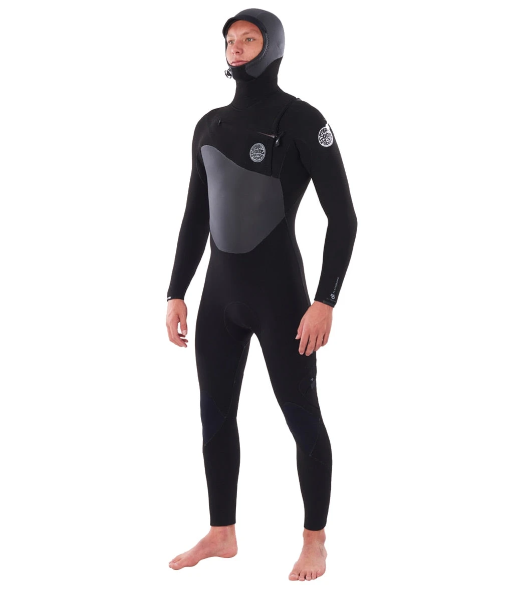 Rip Curl Men's 5/4mm Flasbomb Long Sleeve Hooded Chest Zip Fullsuit Wetsuit - Image 2