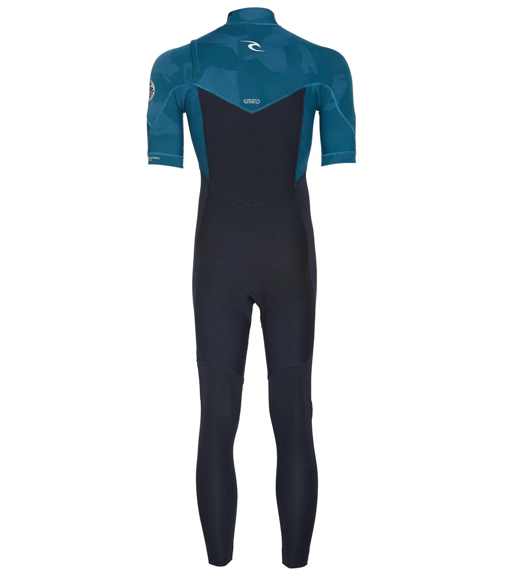 Rip Curl Men's 2/2mm Dawn Patrol Short Sleeve Chest Zip Fullsuit Wetsuit - Image 2
