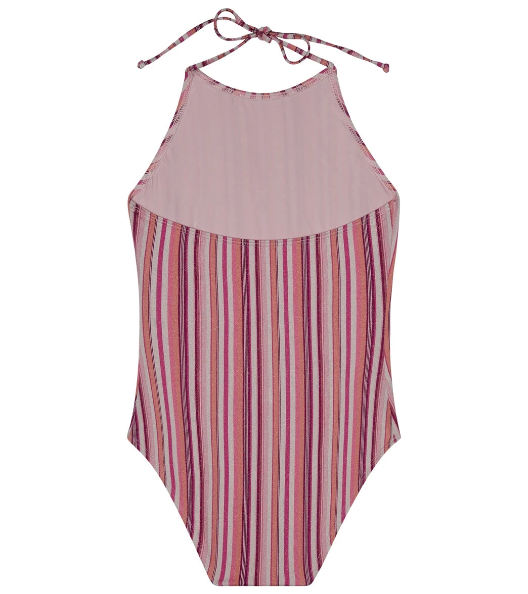 Splendid Girls' Lurex Stripe One Piece Swimsuit (Big Kid) - Image 2
