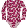 Splendid Girls' Bougainvillea Long Sleeve One Piece Swimsuit (Big Kid)