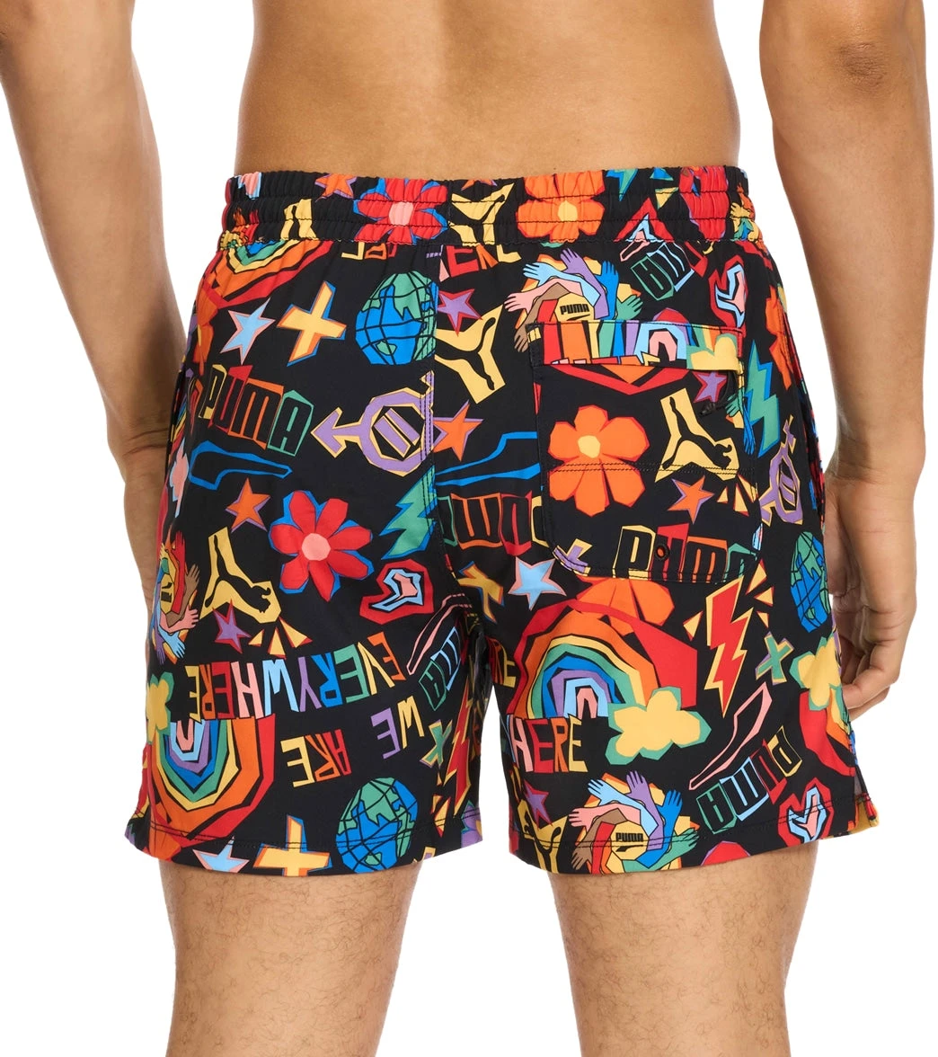 Puma Men's 5.5" Pride Swim Trunks - Image 2
